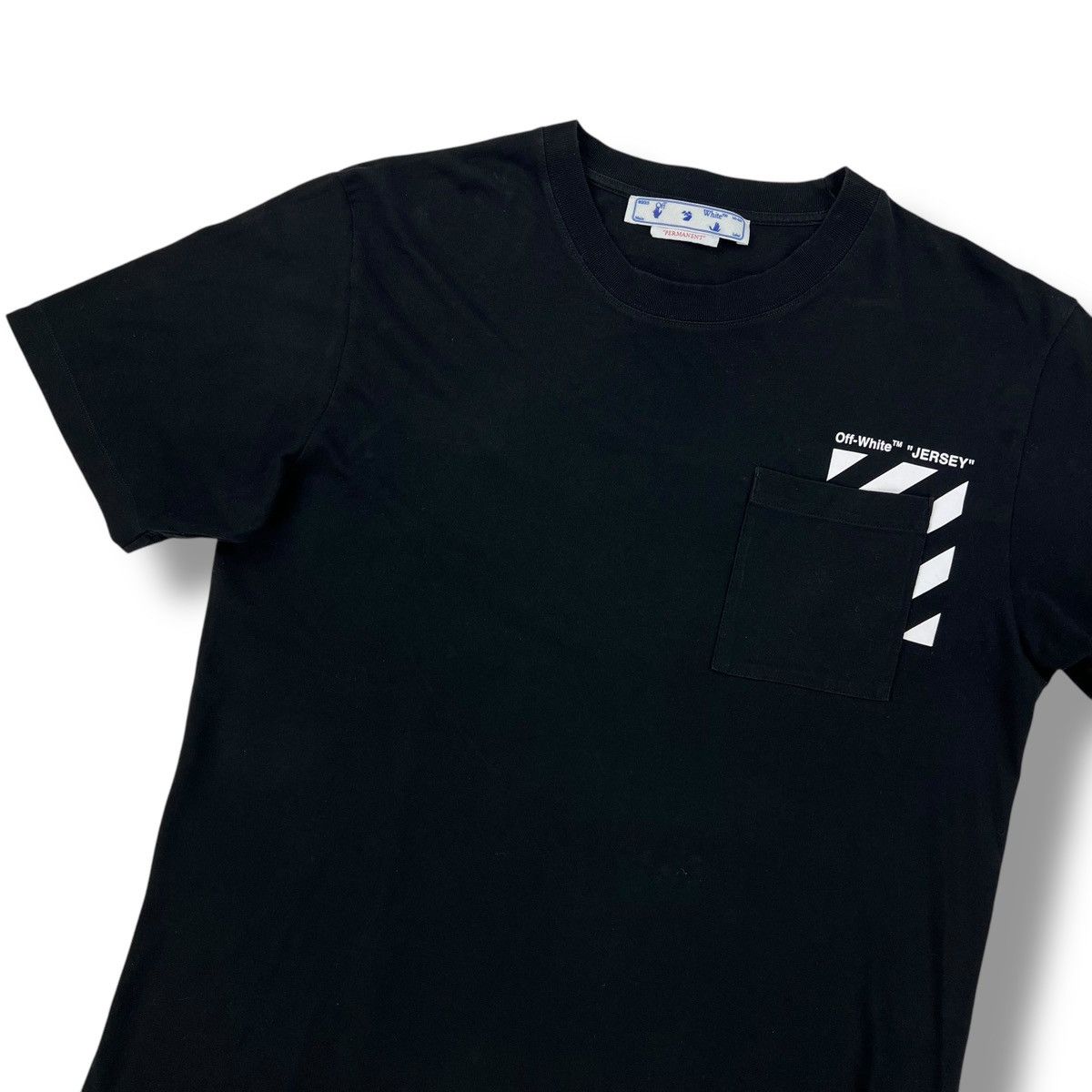 Off-White Off-White Jersey Diagonal Black T Shirt Size US XL / EU 56 / 4 - 1 Thumbnail