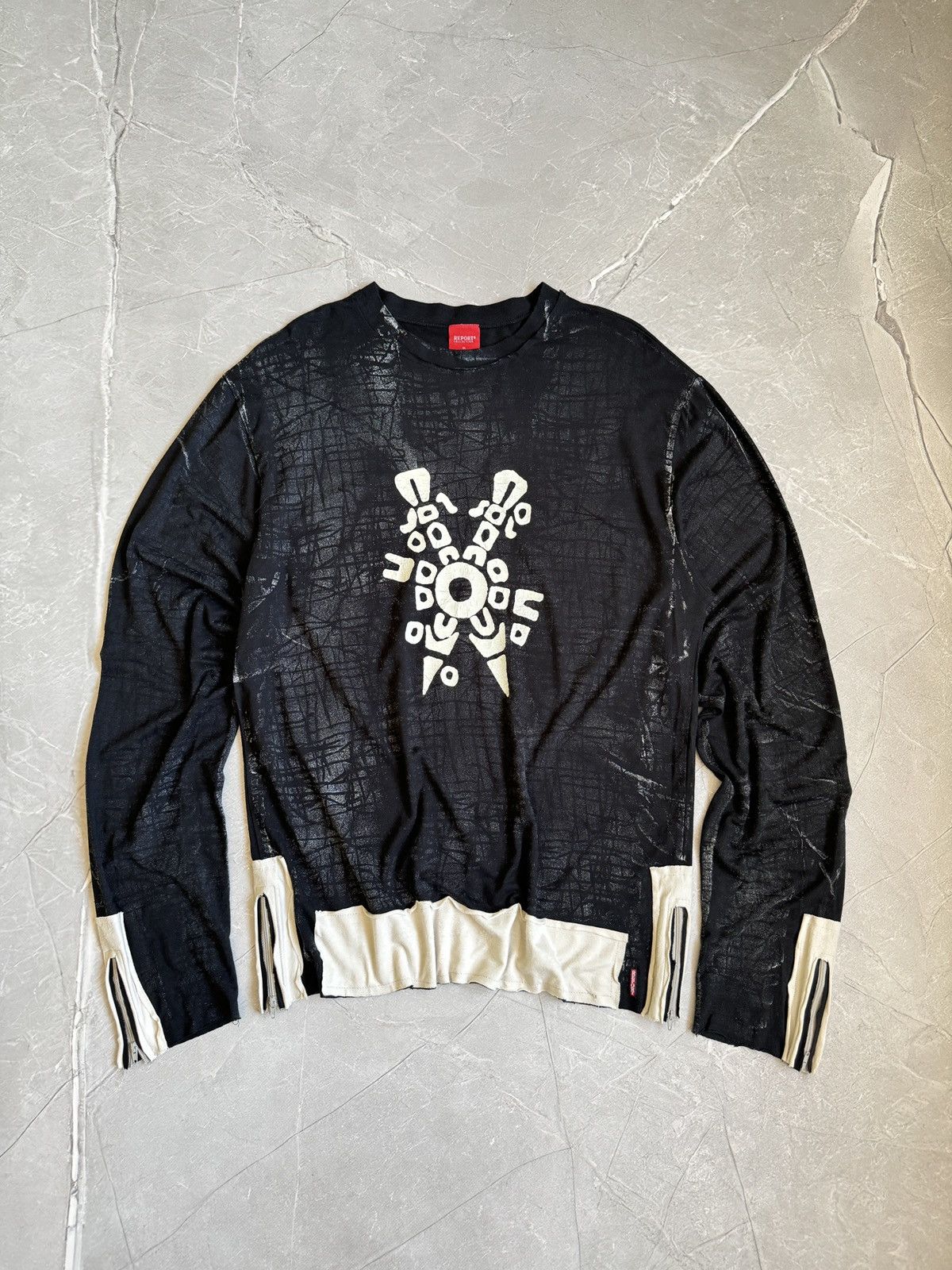 Vtg Avantgarde Zipper Longsleeve Hysteric Glamour Style Y2k