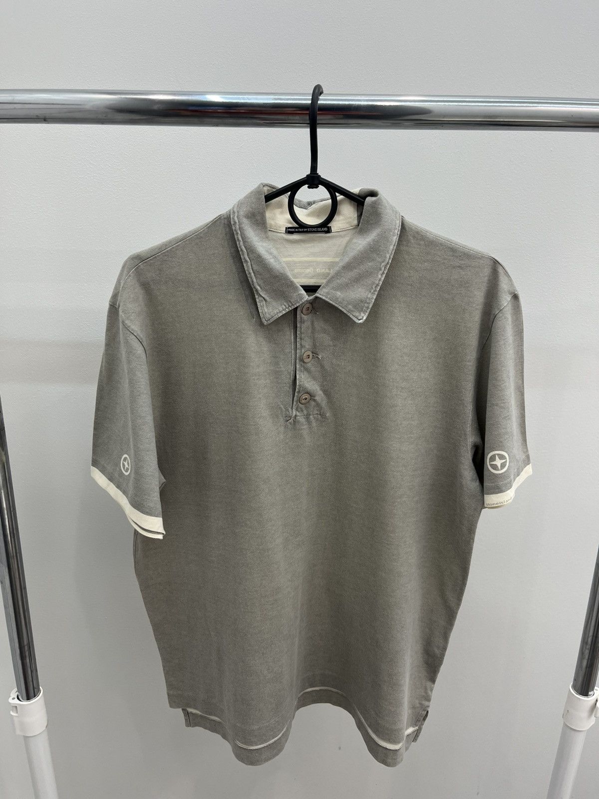 Stone Island Stone Island Denims Logo Polo Shirt Size US L / EU 52-54 / 3 - 3 Thumbnail