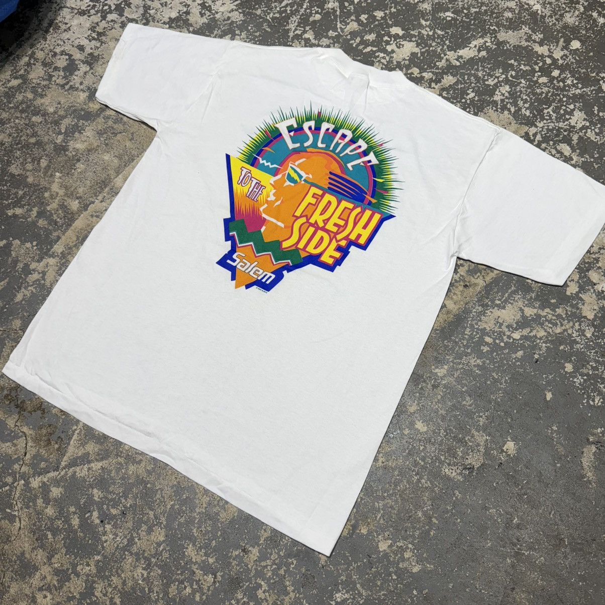 Camel Vintage Salem Cigarettes Fresh Wrap Promo Tshirt 1992 Size US XL / EU 56 / 4 - 2 Thumbnail