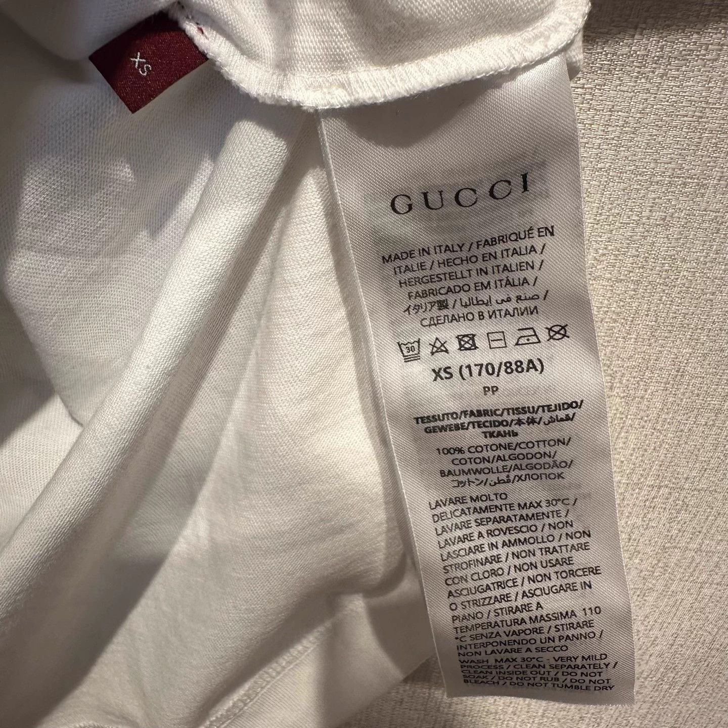 Gucci Gucci 24SS Knight Logo White Short Sleeve T-Shirt XS 99 New Size US XS / EU 42 / 0 - 6 Thumbnail