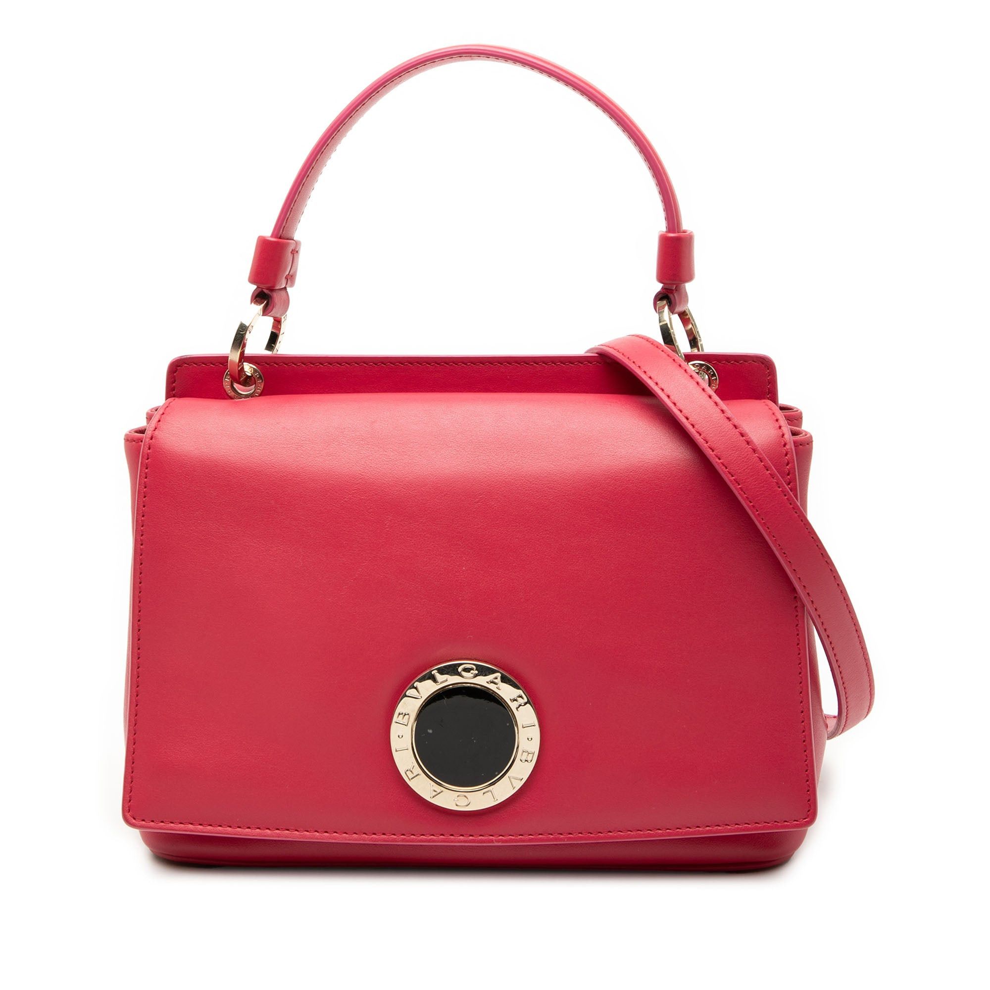Leather Duet Top Handle Bag