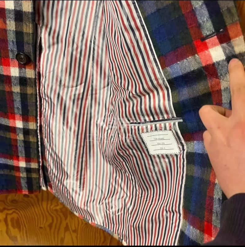 Thom Browne Thom Browne Plaid coat Size US XS / EU 42 / 0 - 4 Thumbnail