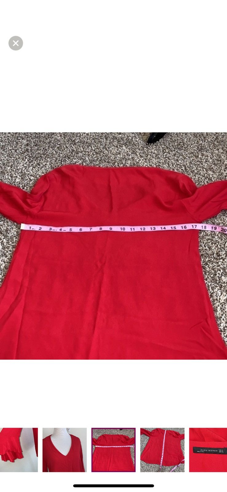 Zara Zara small ruffle sleeves blouse Size S / US 4 / IT 40 - 2 Thumbnail