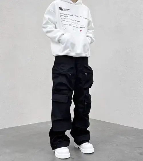 Japanese Brand Honjoh x Endo Multi pocket utility grunge baggy cargo pants Size US 36 / EU 52 - 2 Thumbnail