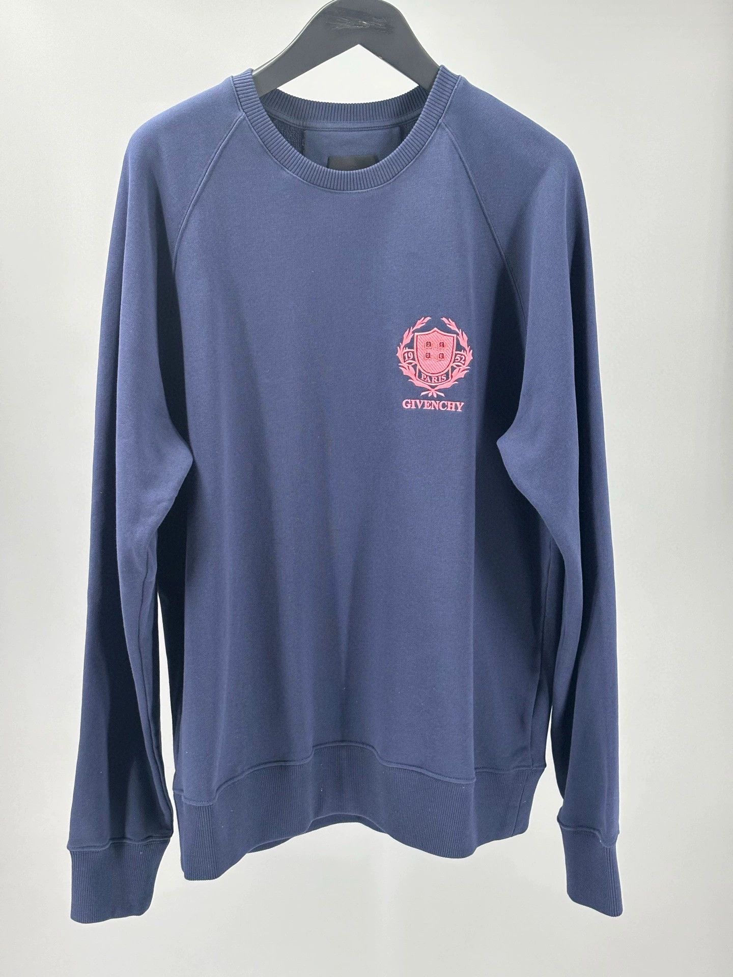 Givenchy givenchy blue men's sweatshirt with logo Size US L / EU 52-54 / 3 - 1 Thumbnail