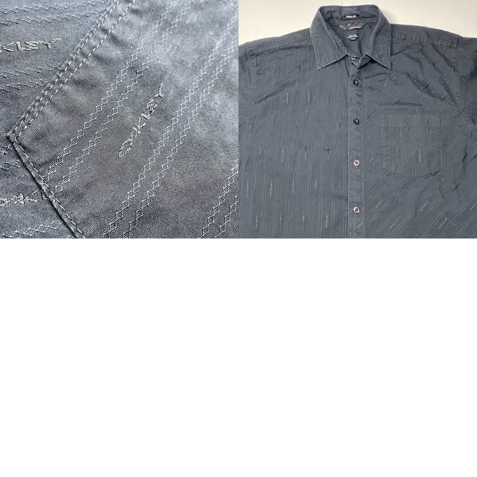 Oakley VINTAGE Oakley Shirt Mens Large Long Sleeve Button Up Casual Skate Grunge AOP Size US L / EU 52-54 / 3 - 10 Thumbnail