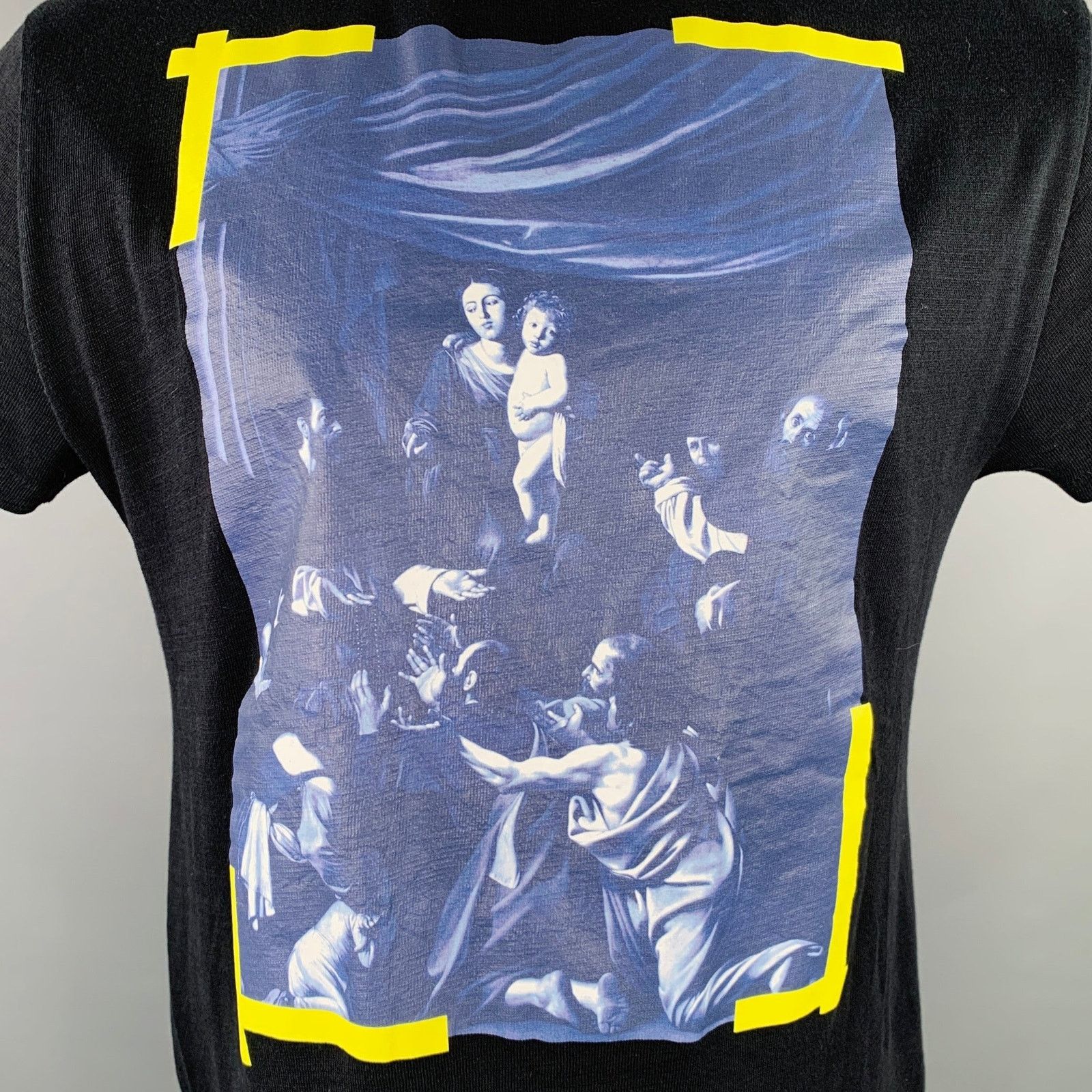 Off-White Black Multi Color Graphic Cotton Short Sleeve T-shirt Size US XXS / EU 40 - 2 Thumbnail