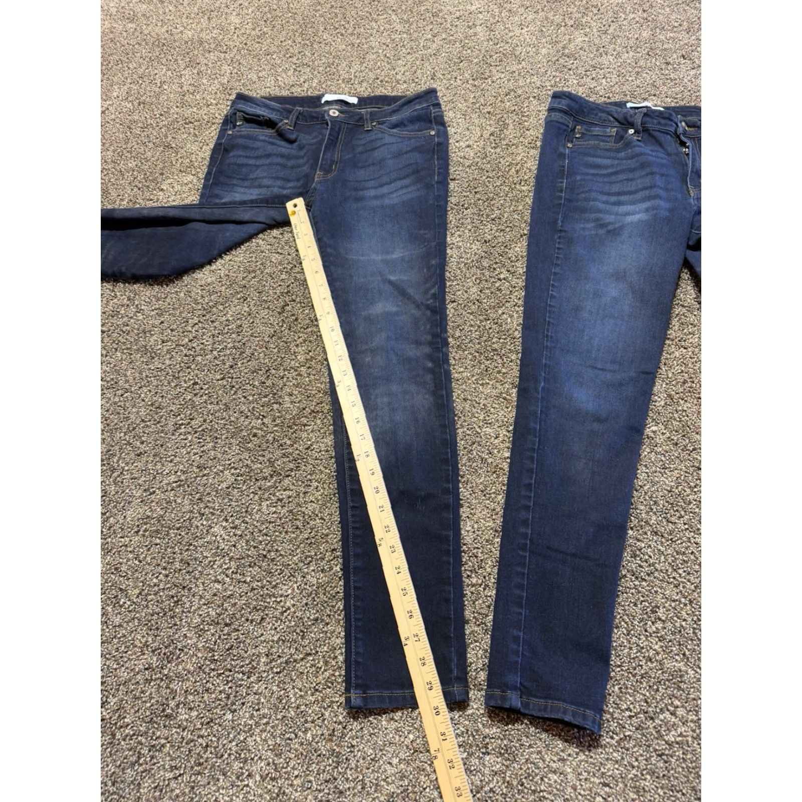 Vintage Kancan Jeans Size 9 Blue Denim 9/28 Skinny Lot Of 2 Women Jeans 5-Pocket Design Regular Size 9 Blue Kangan? Size 30" / US 8 / IT 44 - 7 Thumbnail