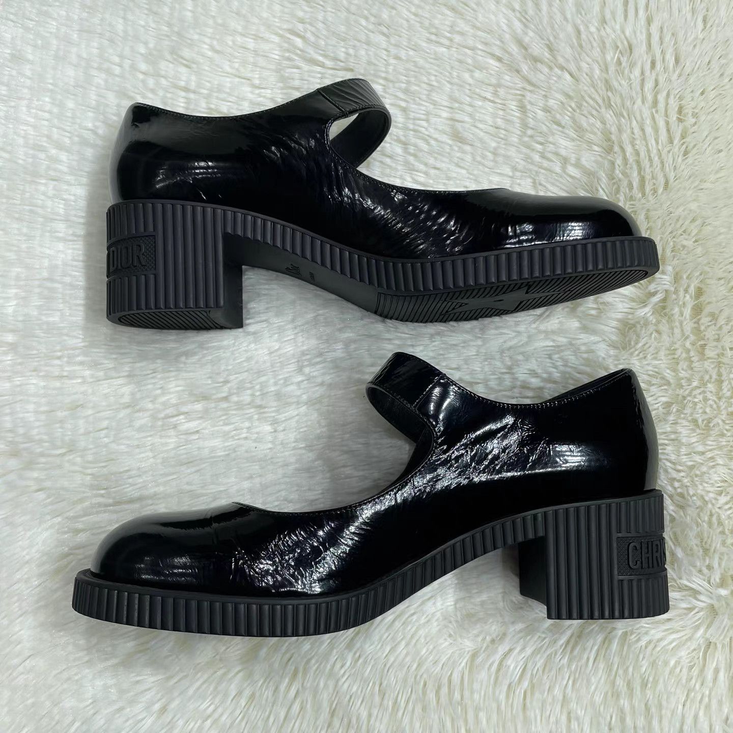 Dior DIOR D-Doll Mary Jane Round Toe Block Heel Pumps K15 Size US 9 / IT 39 - 6 Thumbnail