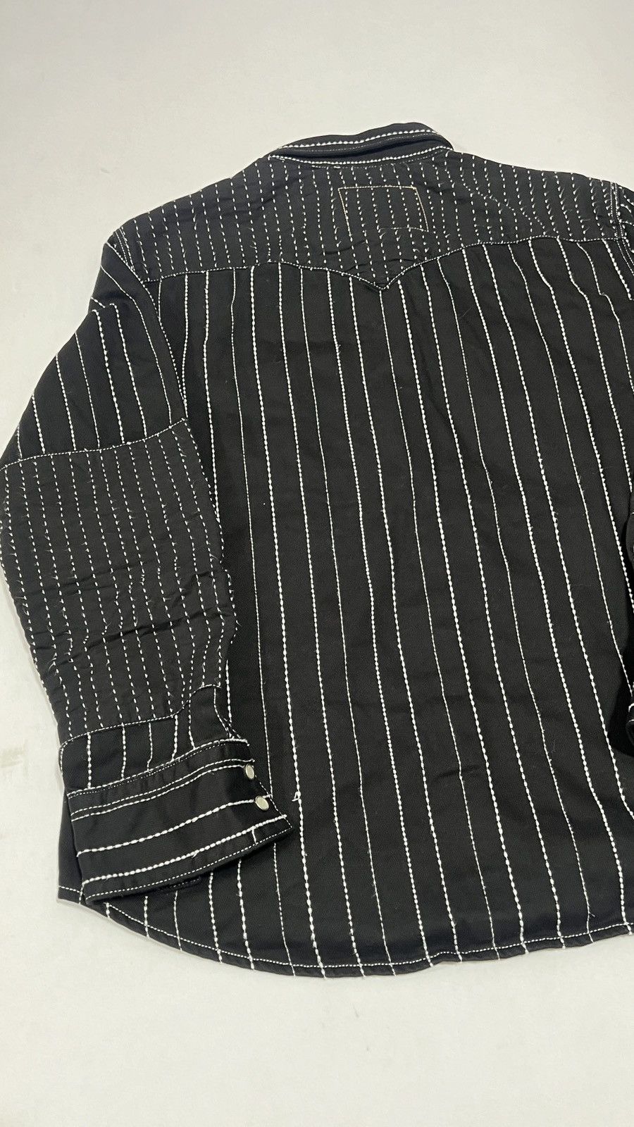 DENIM TEARS × Levi's Denim Tears Peace Patchwork Western Black Shirt Size US L / EU 52-54 / 3 - 15 Thumbnail