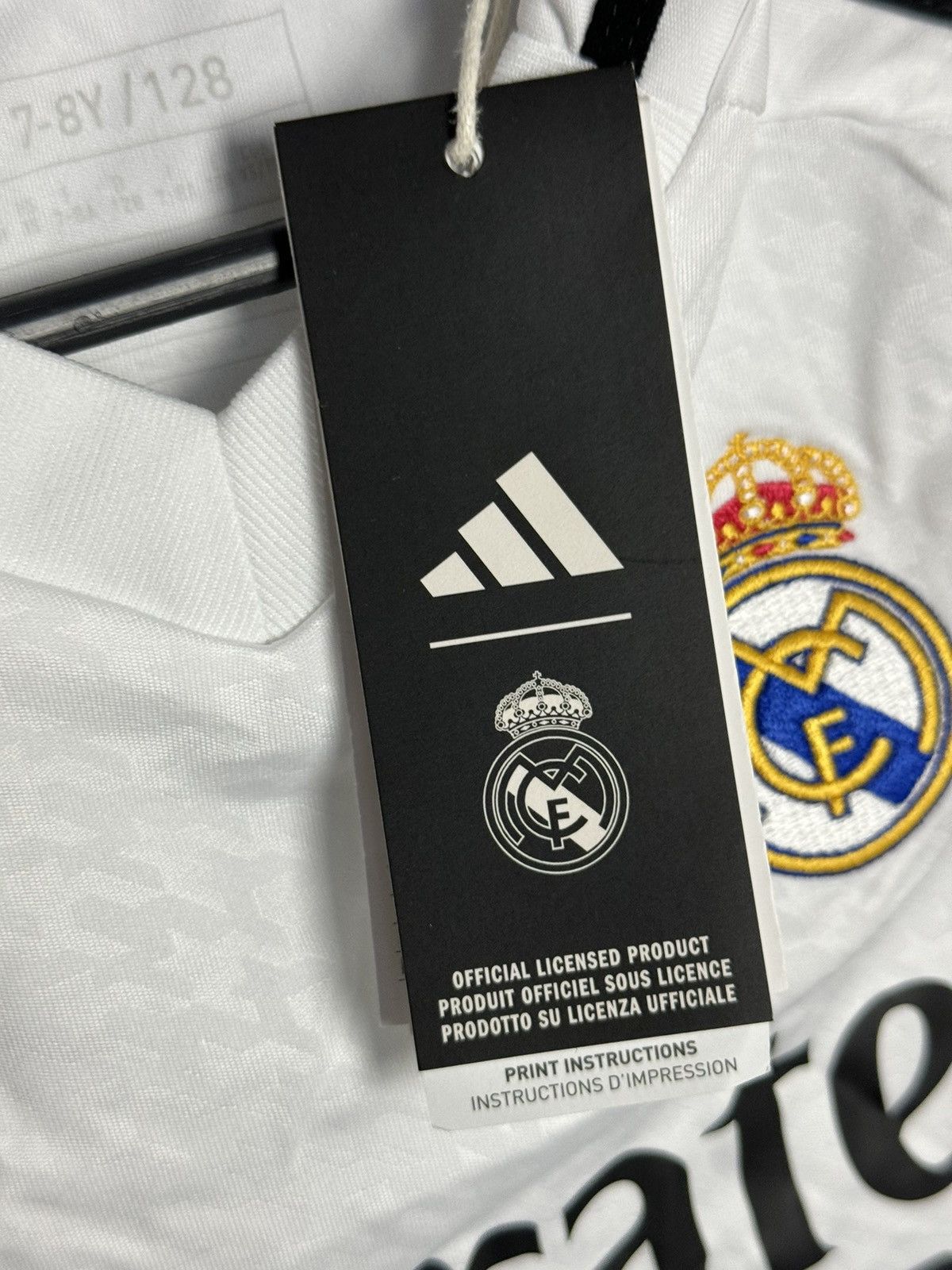 Adidas KIDS New New Real Madrid 24/25 Home Football Jersey T-Shirt Size US XS / EU 42 / 0 - 9 Thumbnail