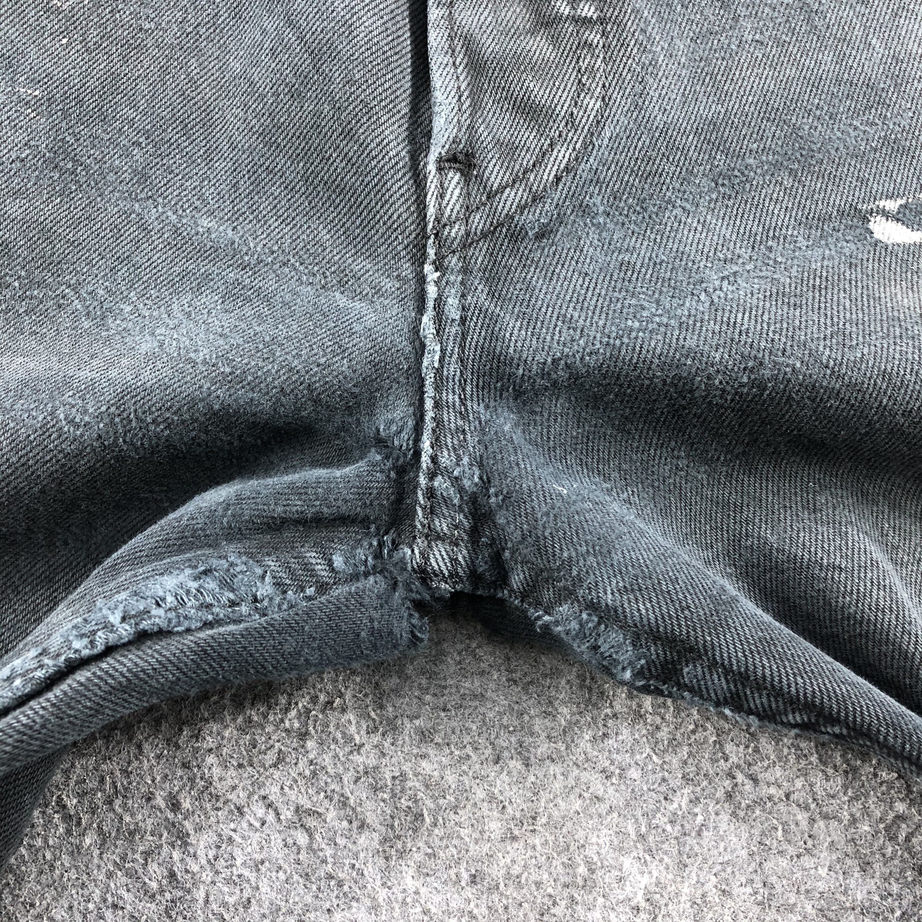 Levi's 90s Vintage Ripped Levis 501 Earth Tone Jeans-J1545 Size US 33 - 8 Thumbnail