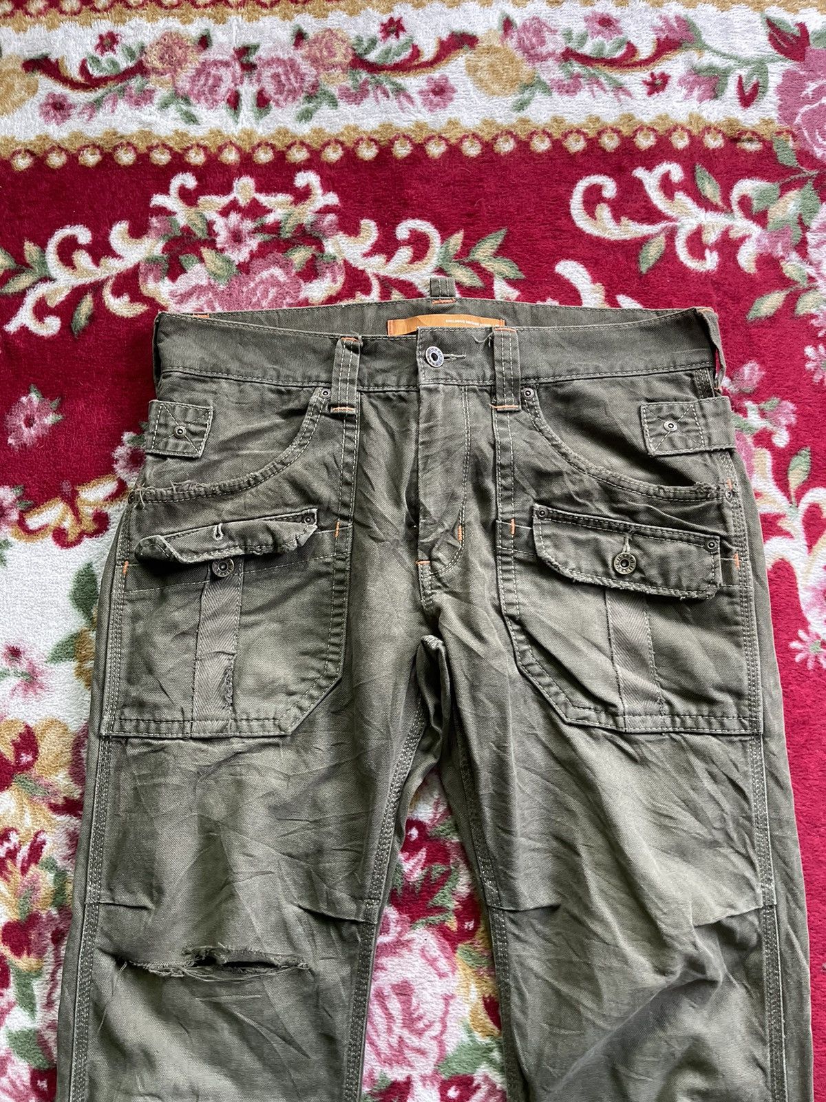 Edwin × Vintage Edwin Vintage Cargo Pants - Functional Heritage Design Size US 34 / EU 50 - 6 Thumbnail