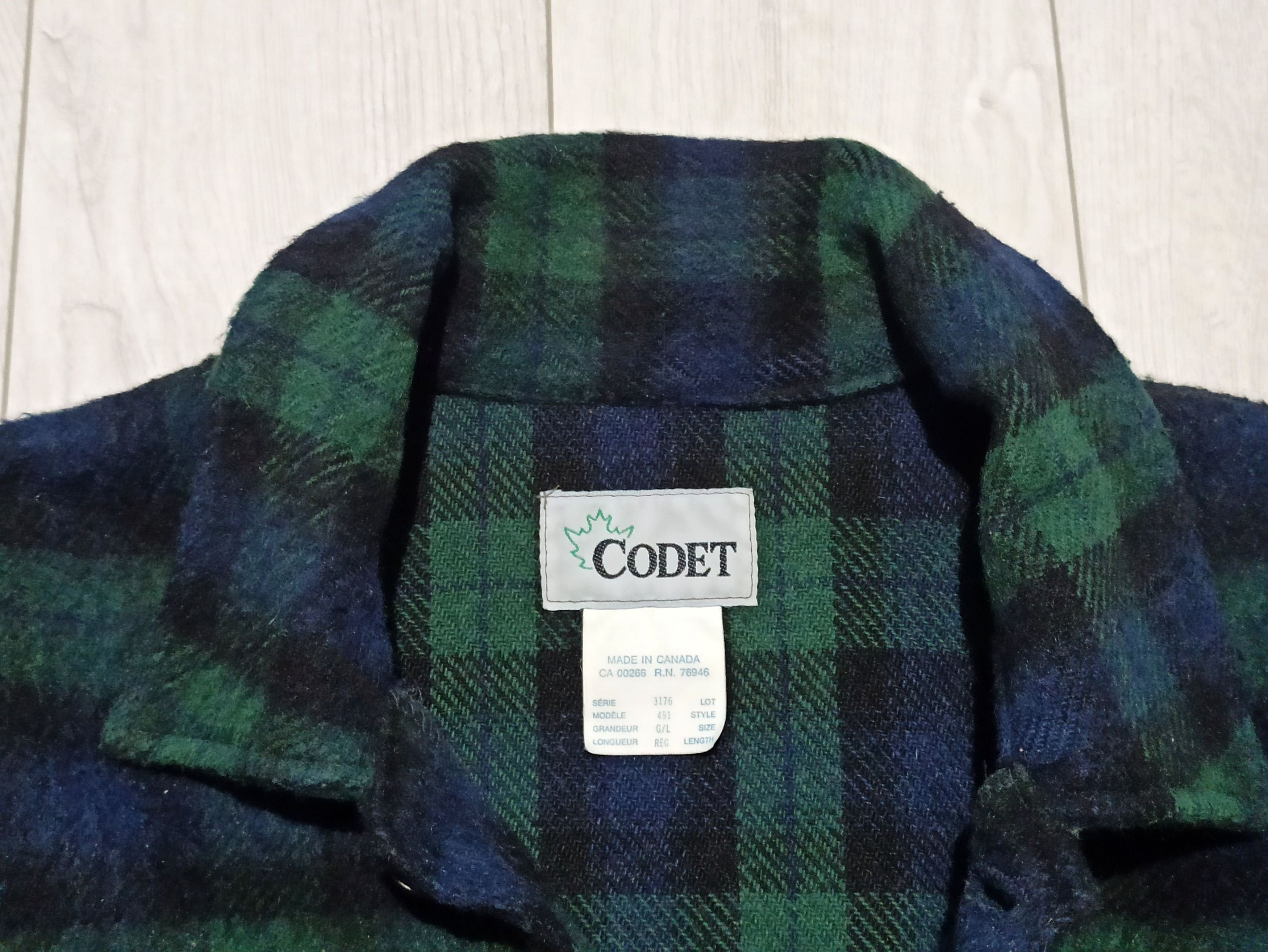 Vintage Vintage Codet Wool Jacket 80s Size US L / EU 52-54 / 3 - 3 Thumbnail