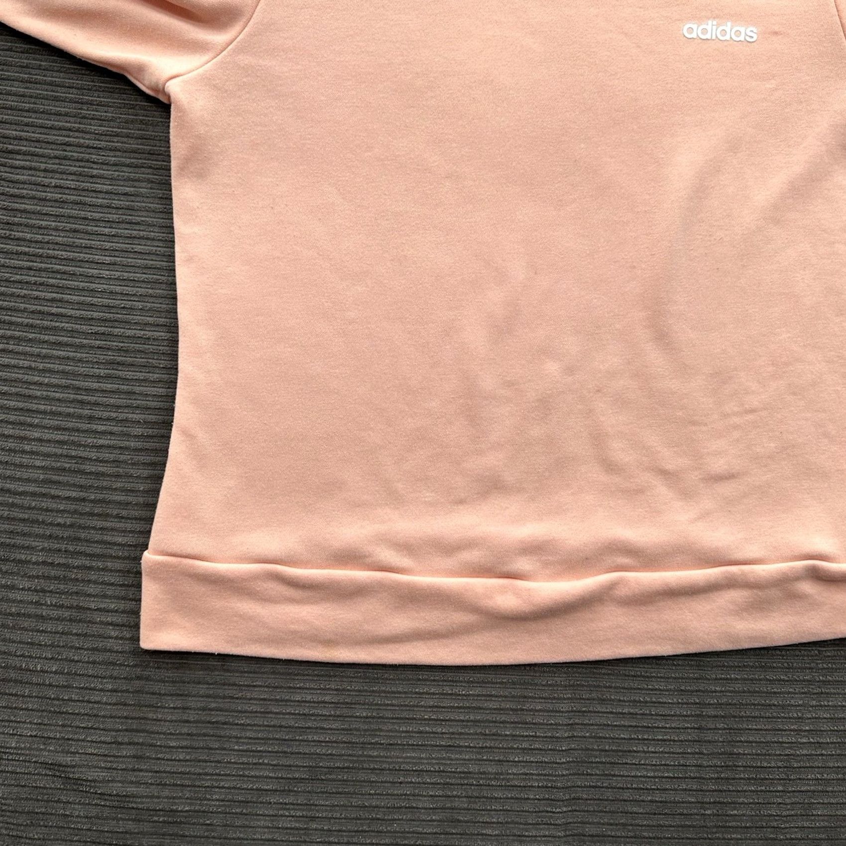 Adidas Adidas Sweatshirt Women Large Peach Orange Polyester 3 Stripe Pullover Crewneck Logo Size L / US 10 / IT 46 - 6 Thumbnail