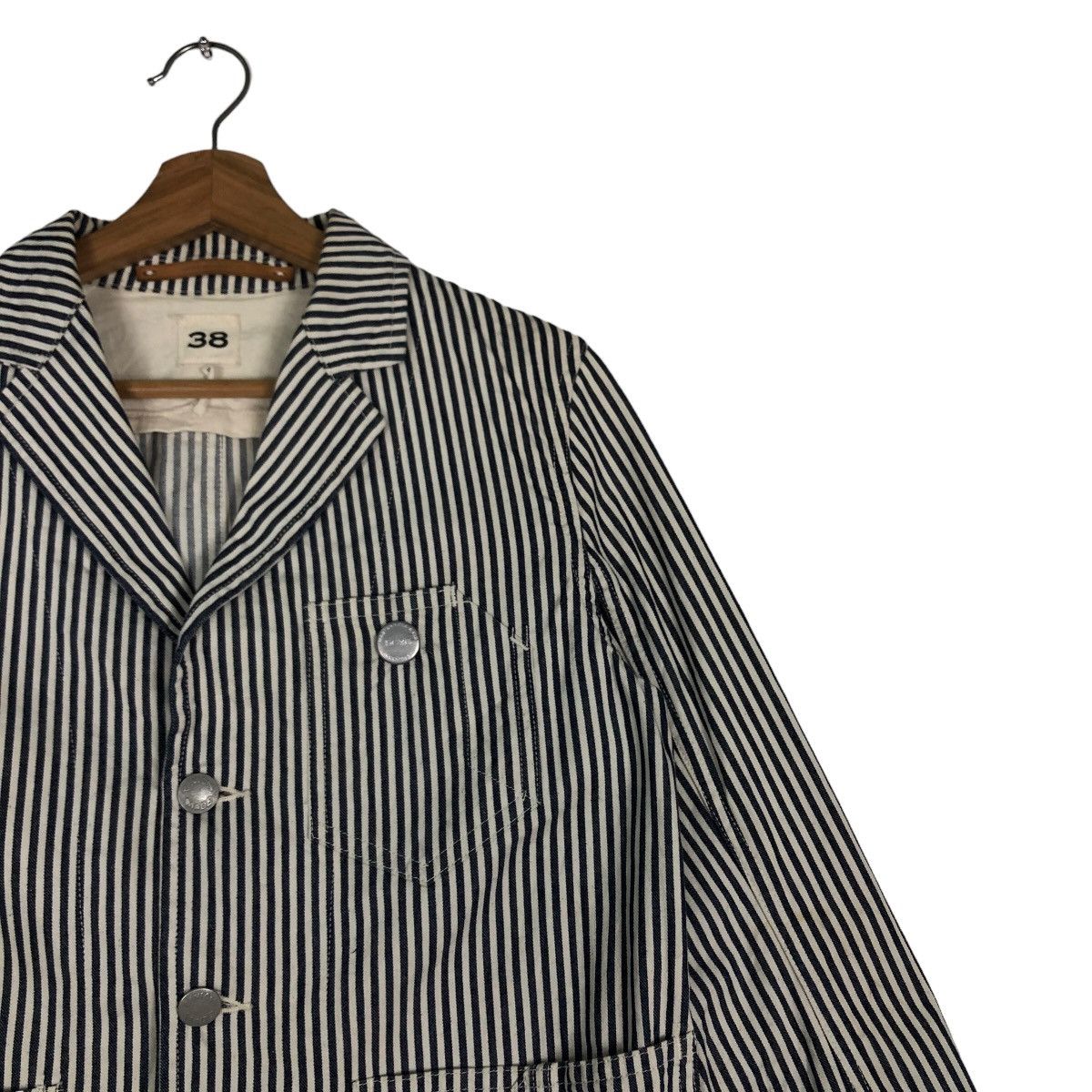 MasterPiece 🔥Union Made Hickory Chore Jacket Scye Masterpiece Japan Size US M / EU 48-50 / 2 - 6 Thumbnail