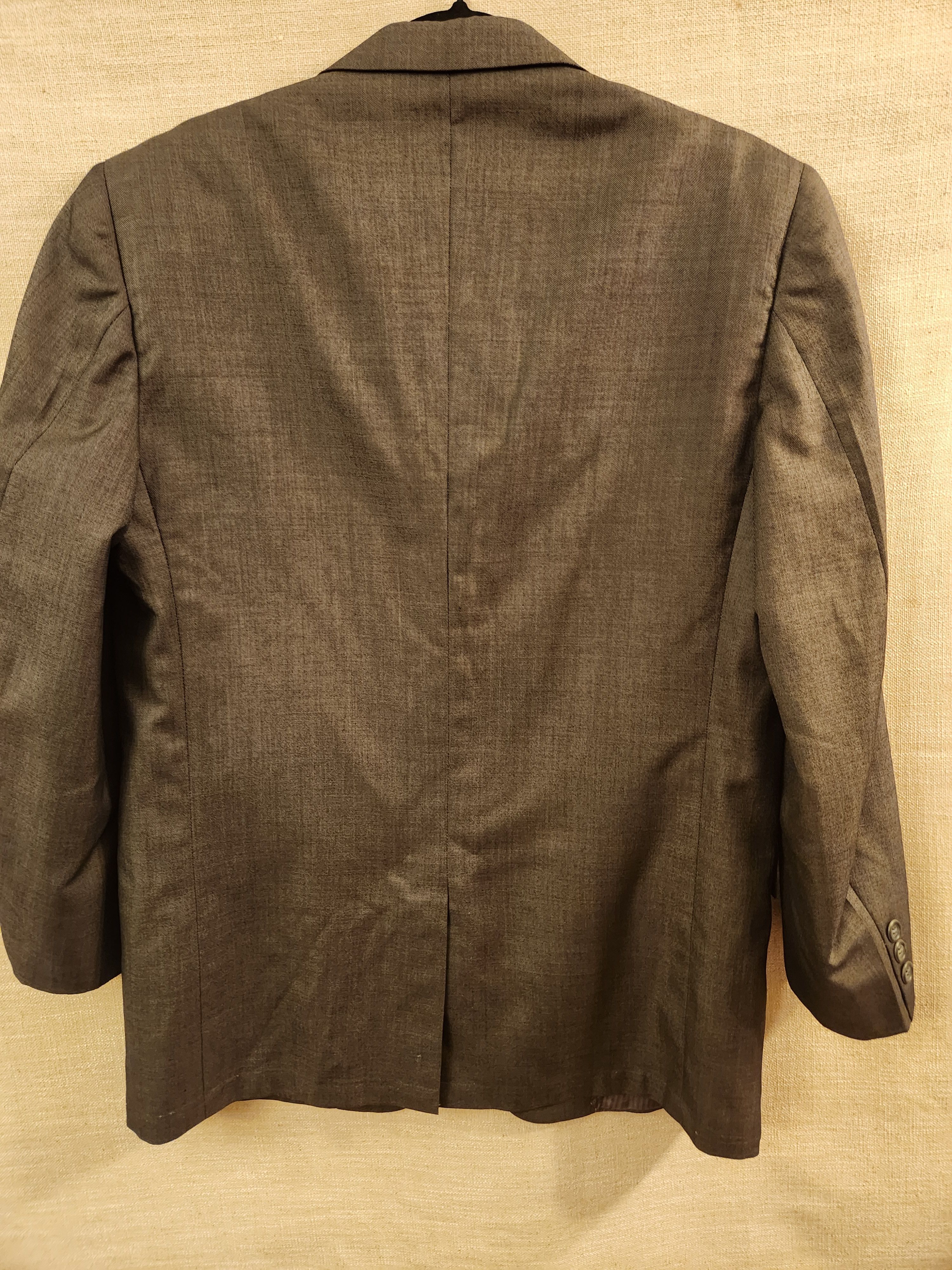 Sears Vintage 60's Fashion Tailored Gray Mod 3 Button Blazer Size 38S - 2 Thumbnail