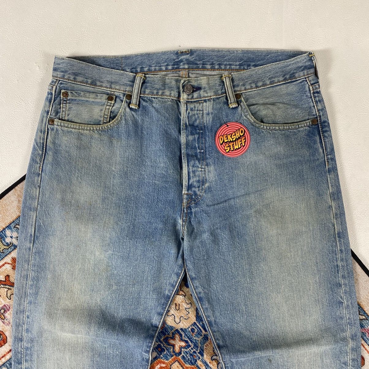 Levi's Levis 501 ButtonFly Jeans Pants Size US 37 - 2 Thumbnail