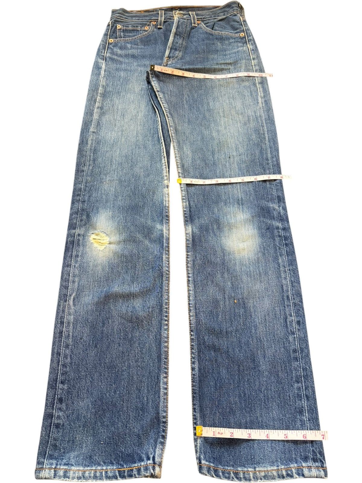 Levi's Vintage 90s Levis 501 Faded Wash Distressed Jeans Size US 26 / EU 42 - 8 Thumbnail