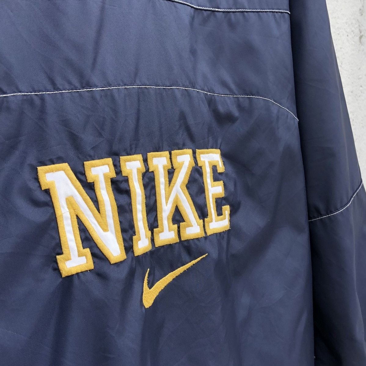Nike Vintage Nike Nylon Pullover Anorak Half Zip Filled Jacket Size US L / EU 52-54 / 3 - 14 Thumbnail