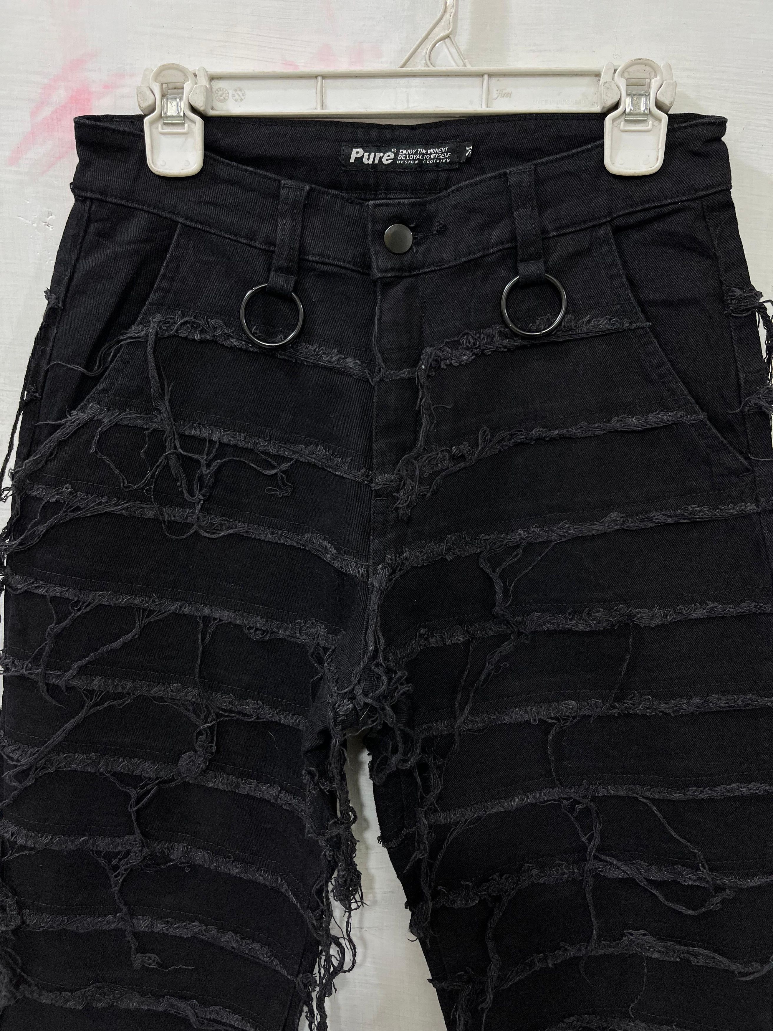 Japanese Brand Japanese Brand Pure Ripped Stacked Distressed Destroyed Pant Size US 28 / EU 44 - 4 Thumbnail