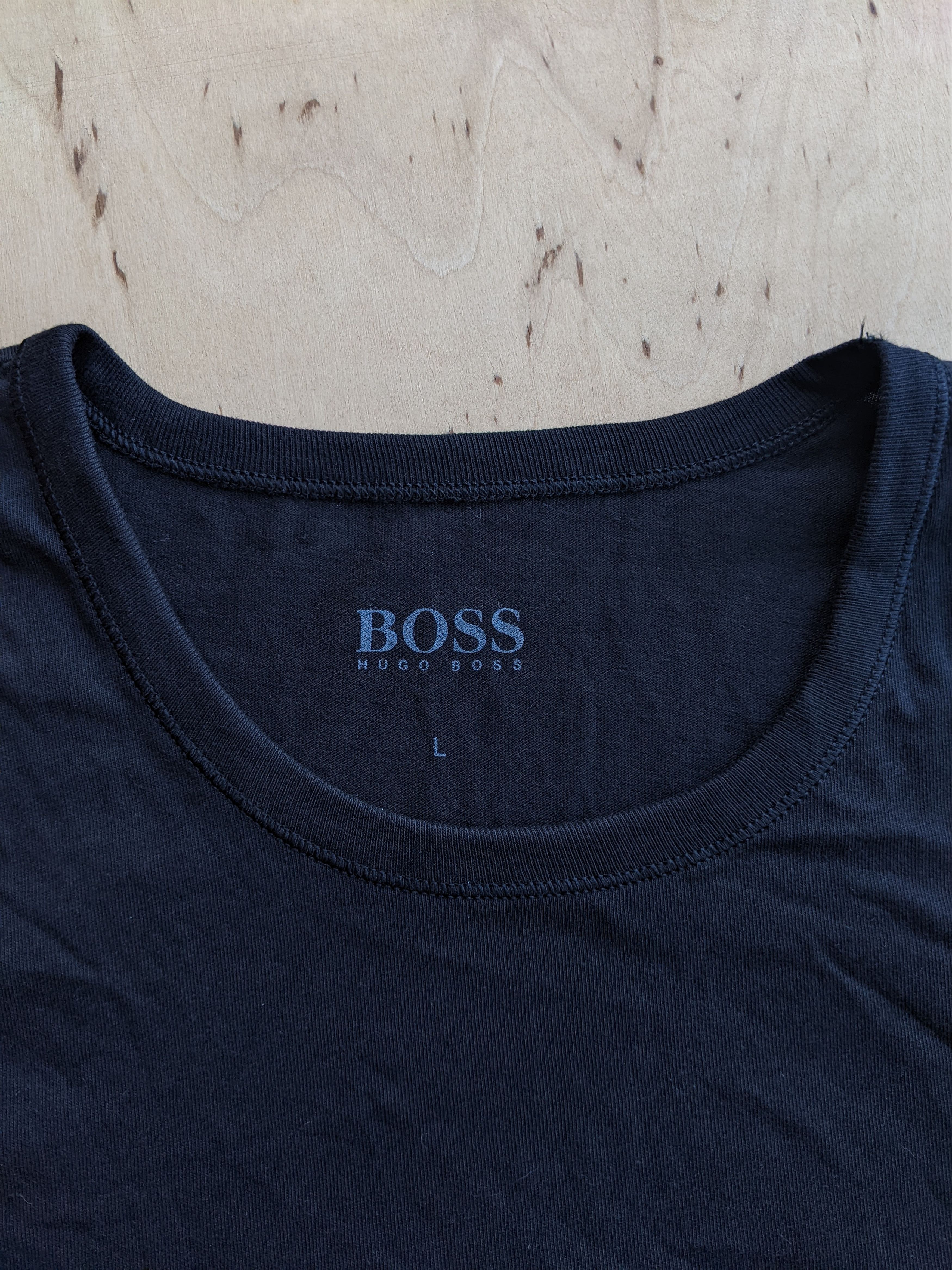 Hugo × Hugo Boss × Japanese Brand Hugo Boss Basic Cotton Black Tshirt Classic rn 3p co Size L Size US L / EU 52-54 / 3 - 3 Thumbnail
