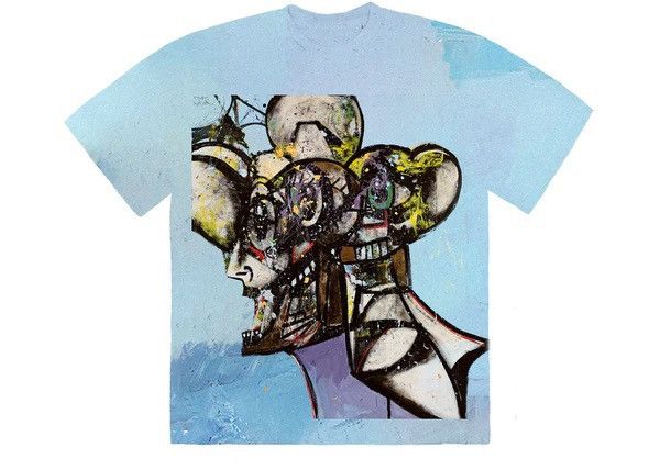 Travis Scott Franchise Promo Tee Blue Tie Dye George Condo Size US L / EU 52-54 / 3 - 1 Thumbnail