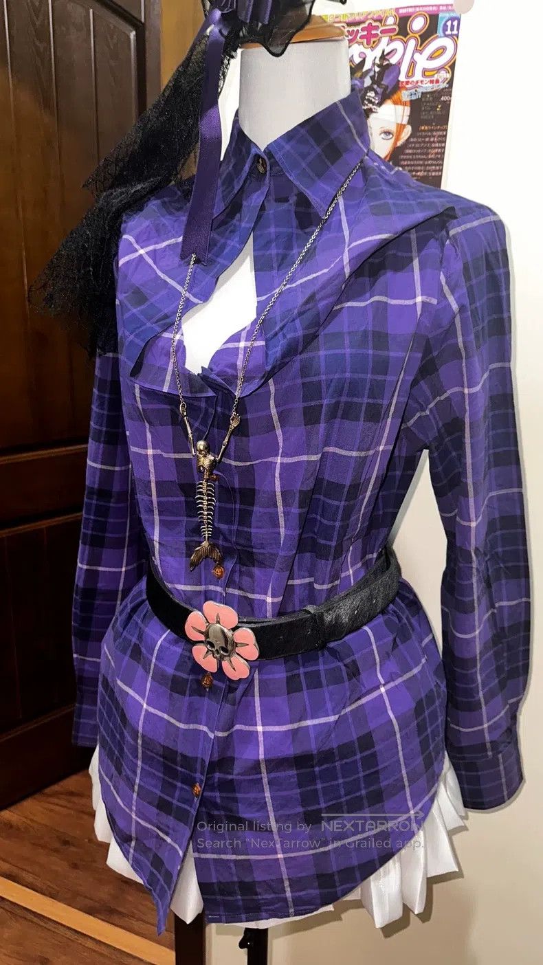 Vivienne Westwood Vivienne Westwood Purple and blue checkered shirt Size M / US 6-8 / IT 42-44 - 2 Thumbnail
