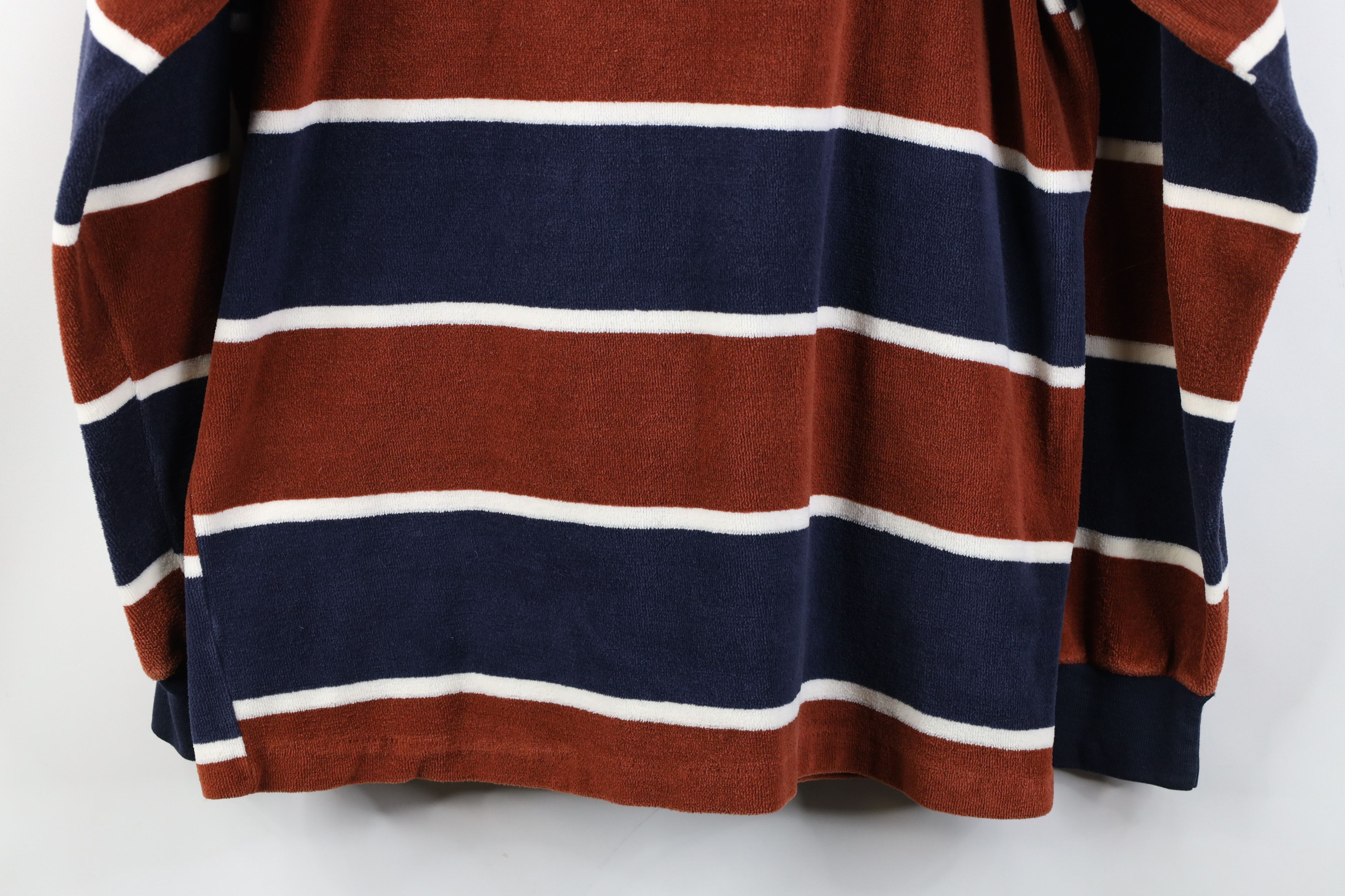 Vintage Vintage 70s Streetwear Terry Cloth Long Sleeve Rugby Polo Size US L / EU 52-54 / 3 - 13 Thumbnail