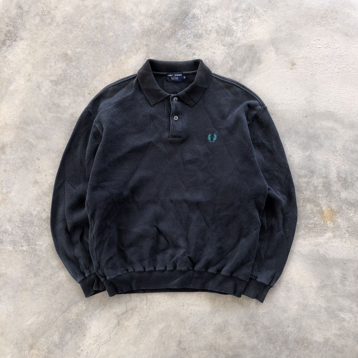 Fred Perry × Japanese Brand FRED PERRY Black Collar Sweatshirt Size US M / EU 48-50 / 2 - 1 Thumbnail