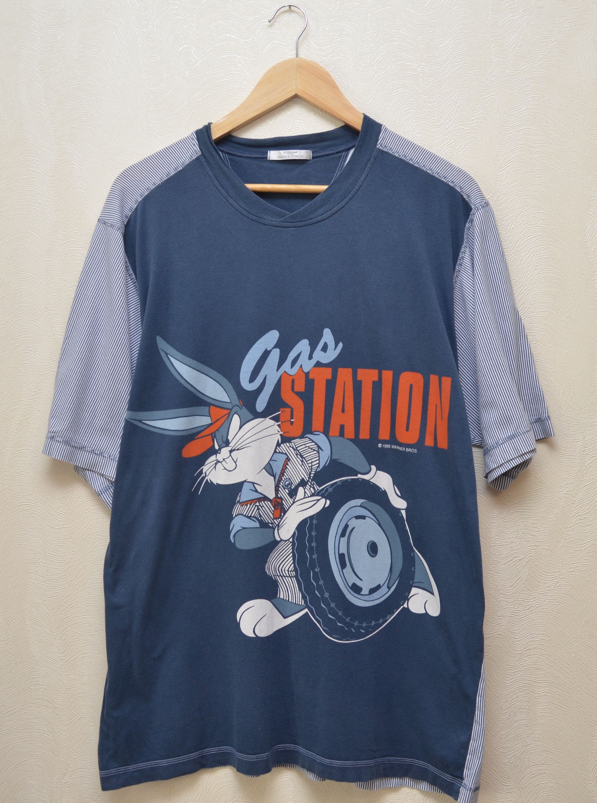 Cartoon Network × Vintage VINTAGE 1995 Bugs Bunny Gas Station Vintage Tee 90s y2k Size US M / EU 48-50 / 2 - 1 Thumbnail