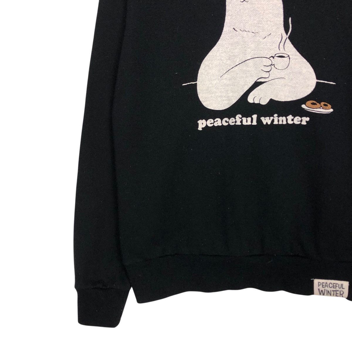 Japanese Brand Vintage Peaceful Puppet Bear Knit Crew – Peaceful Winter Size US M / EU 48-50 / 2 - 5 Thumbnail