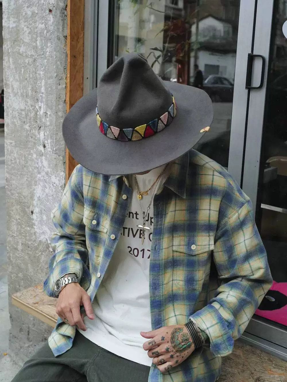 Visvim visvim pioneer khadi check long sleeve shirt Size US L / EU 52-54 / 3 - 1 Thumbnail