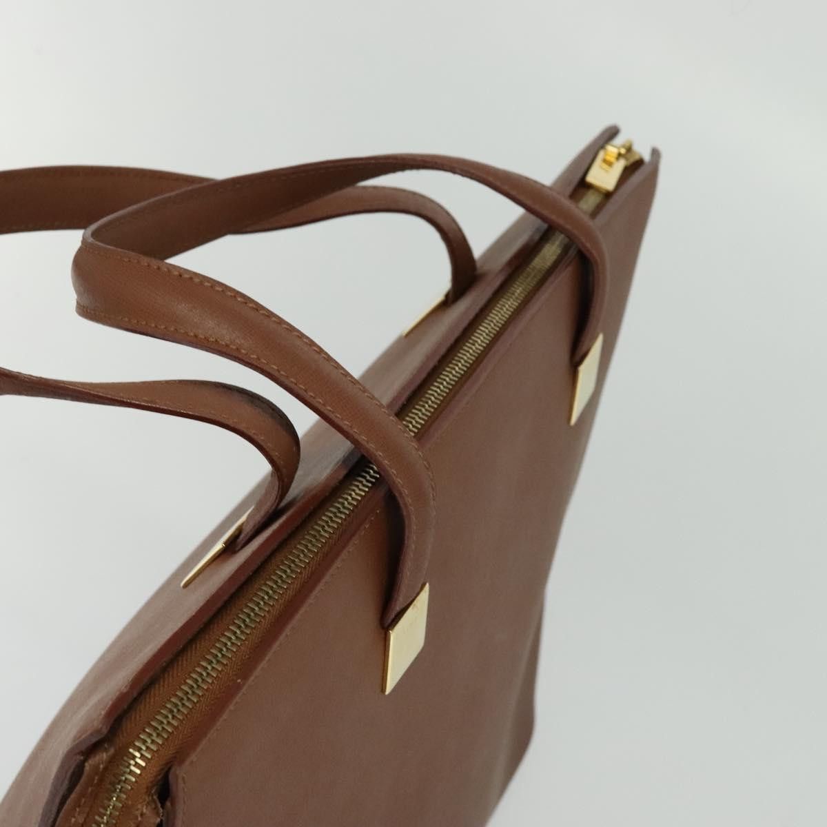Celine CELINE Hand Bag Leather Brown Gold Size ONE SIZE - 6 Thumbnail