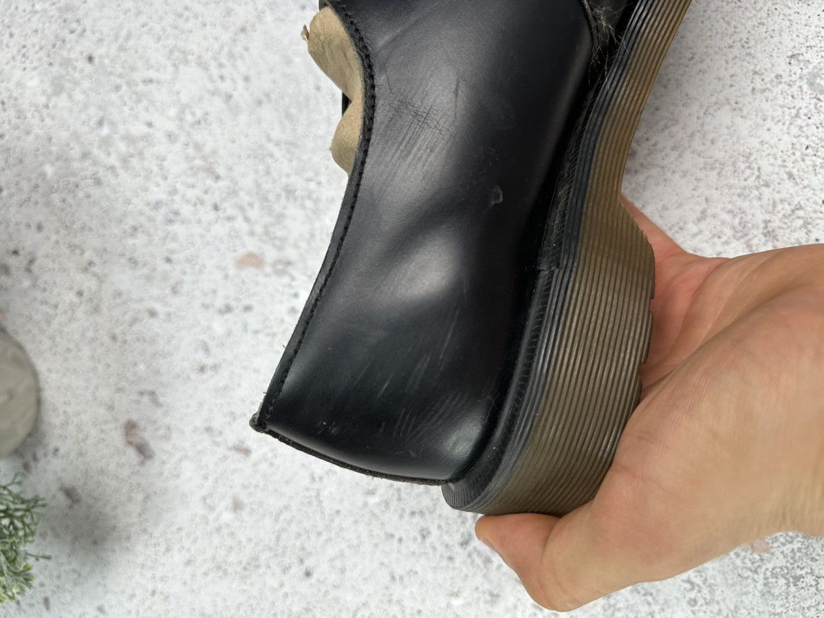 Dr. Martens × Vintage Vintage 90s Dr Martens Goth Chunky Platform Leather Mules 10 Size US 8 / EU 41 - 12 Thumbnail