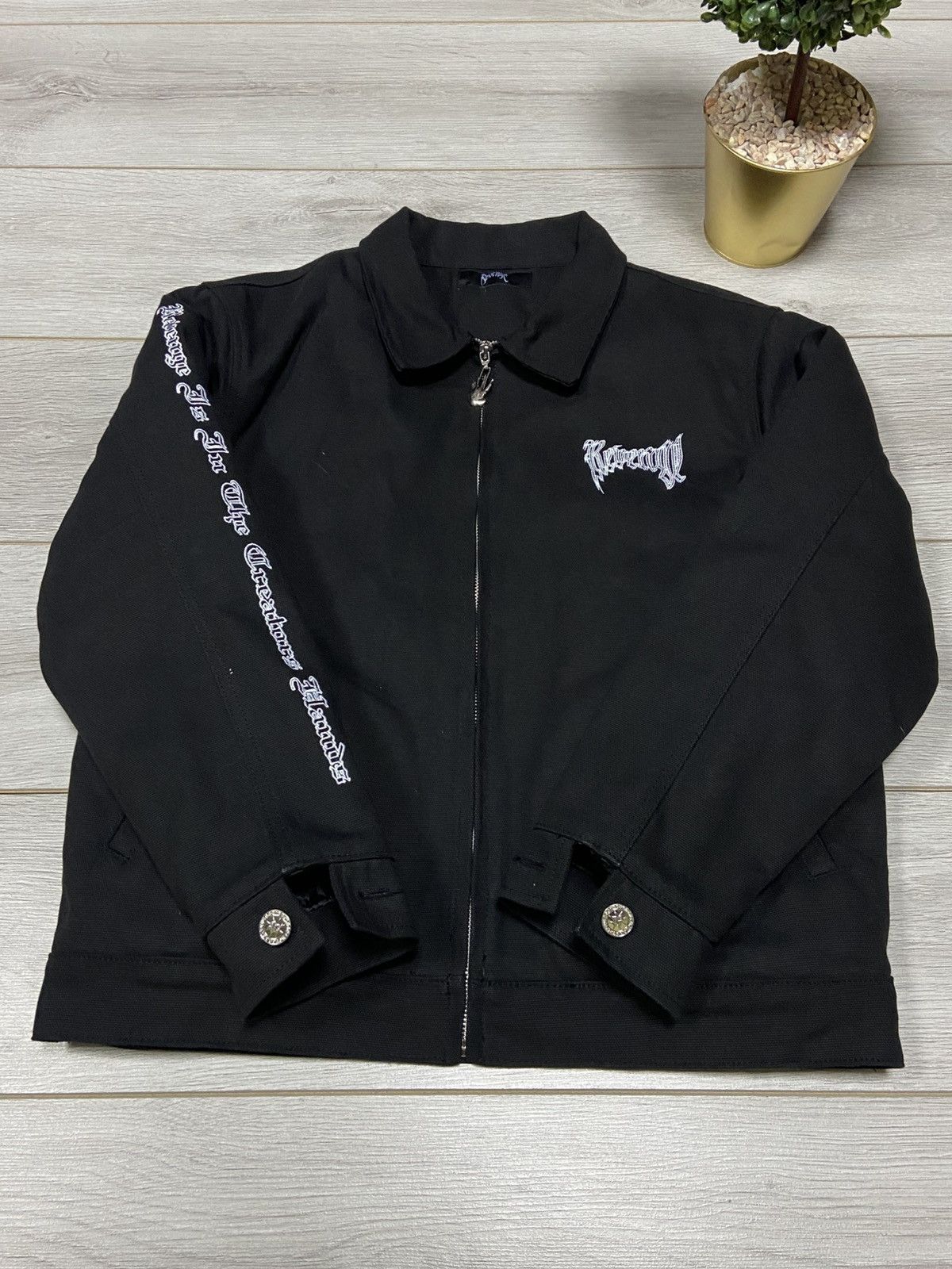 Revenge XXXTENTACION KILL WORK M JACKET BLACK big palm hand Size US M / EU 48-50 / 2 - 5 Thumbnail