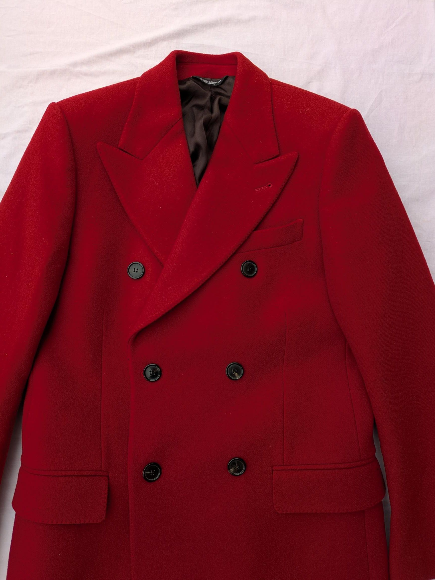 Dolce & Gabbana Dolce & Gabana Sicilia Red Coat Size US M / EU 48-50 / 2 - 3 Thumbnail
