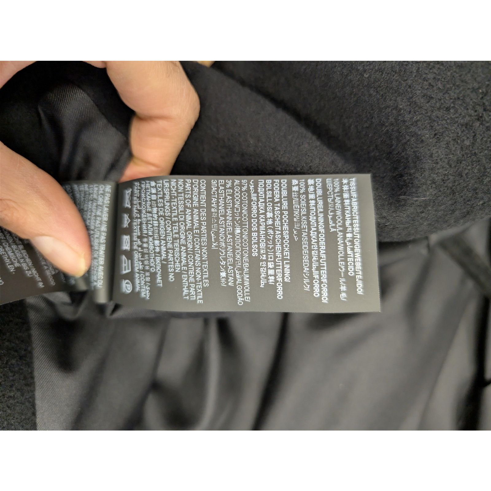 Saint Laurent Paris o1rshd1 Manteau Oversize Brosse oversized brush coat Black Size US M / EU 48-50 / 2 - 18 Thumbnail