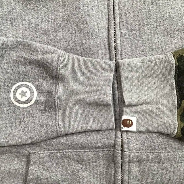 Bape BAPE Grey x 1st camo shark full zip hoodie a bathing ape Size US L / EU 52-54 / 3 - 6 Thumbnail