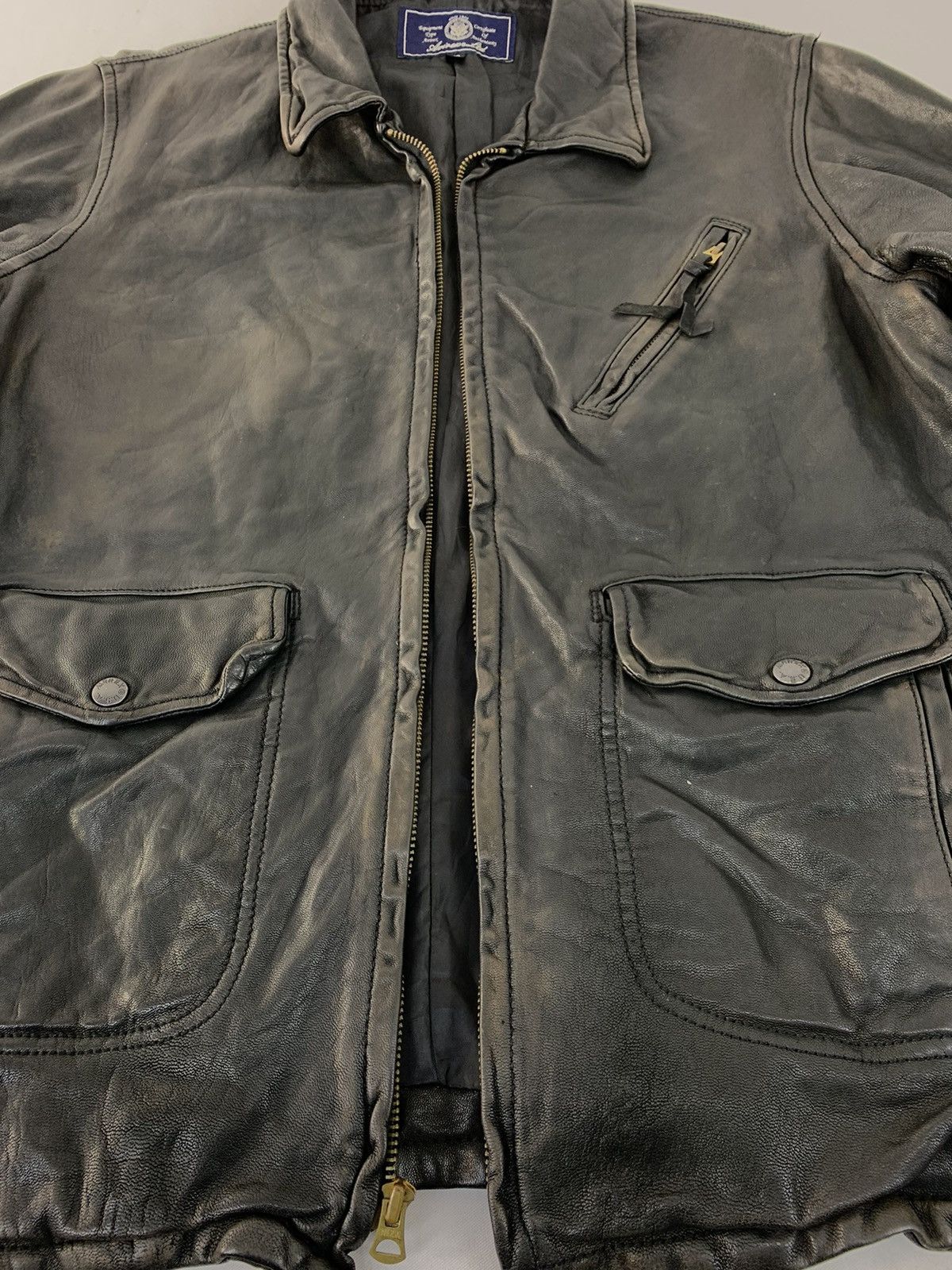 Avirex Vintage 90s Avirex Usa Flight Garment Leather Jacket Size US M / EU 48-50 / 2 - 4 Thumbnail