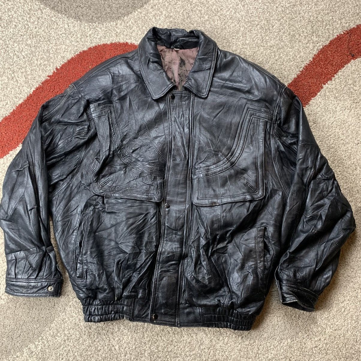 Genuine Leather Pour La Richarde Leather Jacket Size US L / EU 52-54 / 3 - 2 Thumbnail