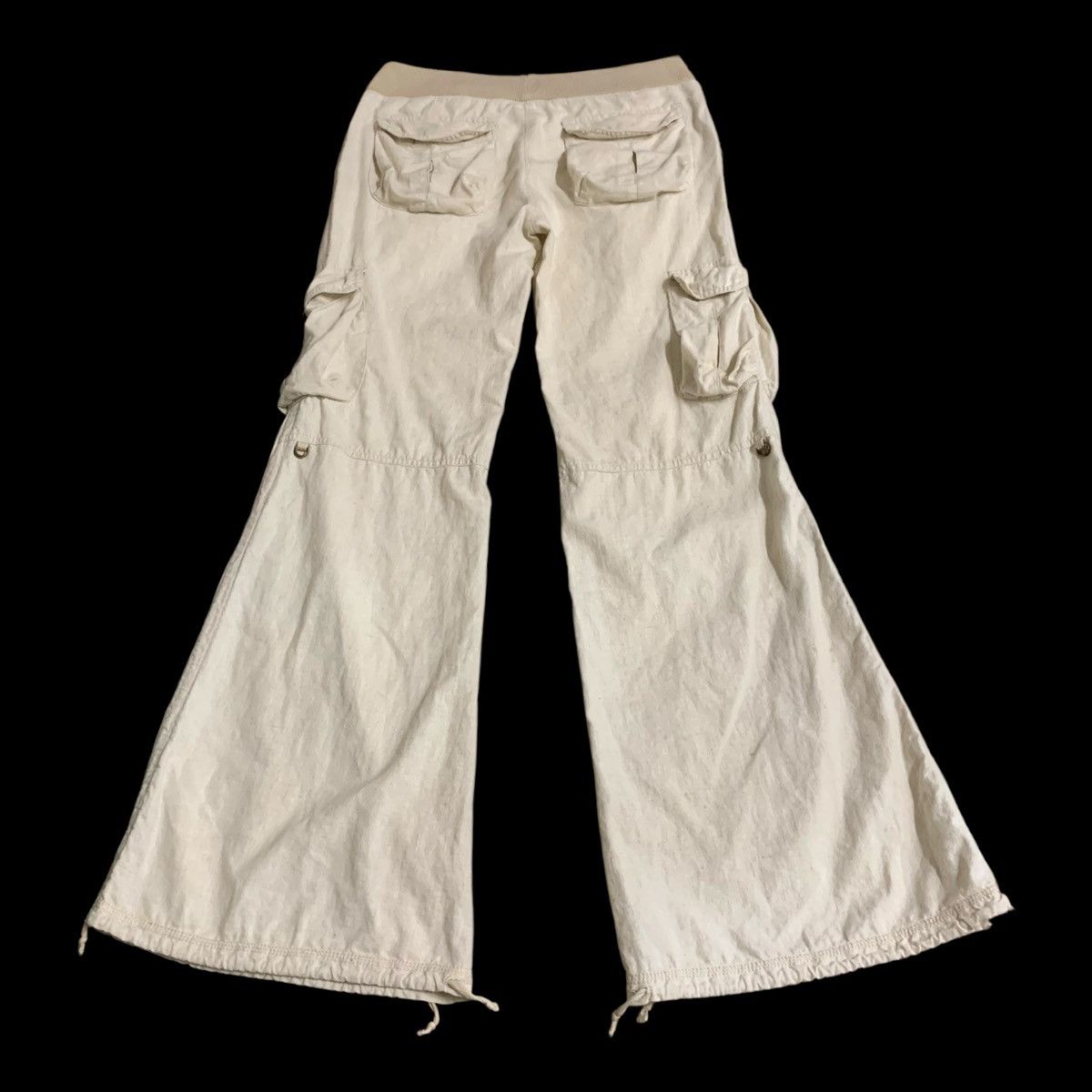 GOA GOA 3D Pocket Flare Cargo Pants Wide Leg Trouser Y2K Style Size US 34 / EU 50 - 3 Thumbnail