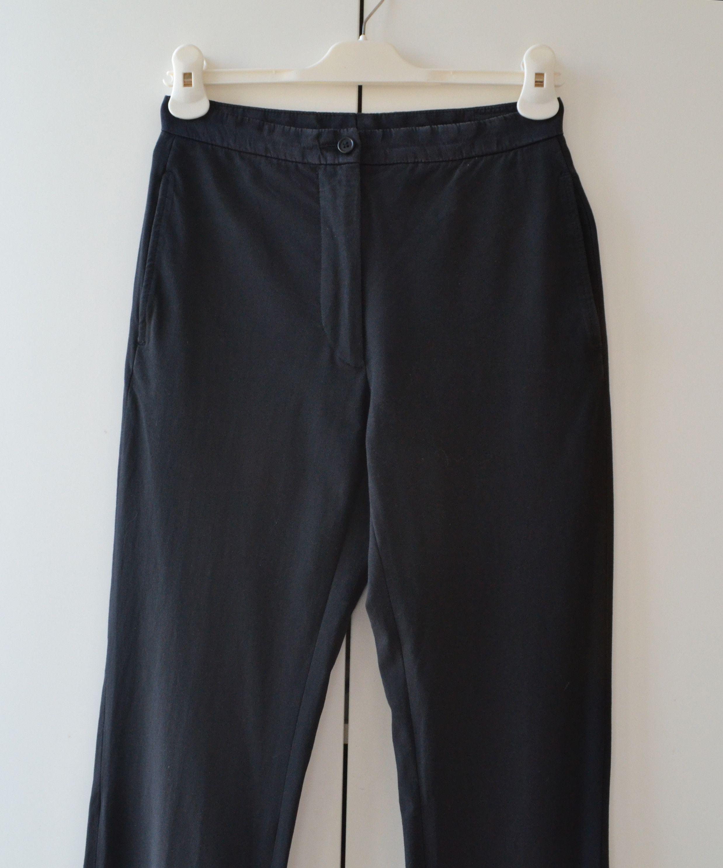 Helmut Lang HELMUT LANG Pants Trousers Cotton 90s Cotton Silk Black Size 27" / US 4 / IT 40 - 4 Thumbnail