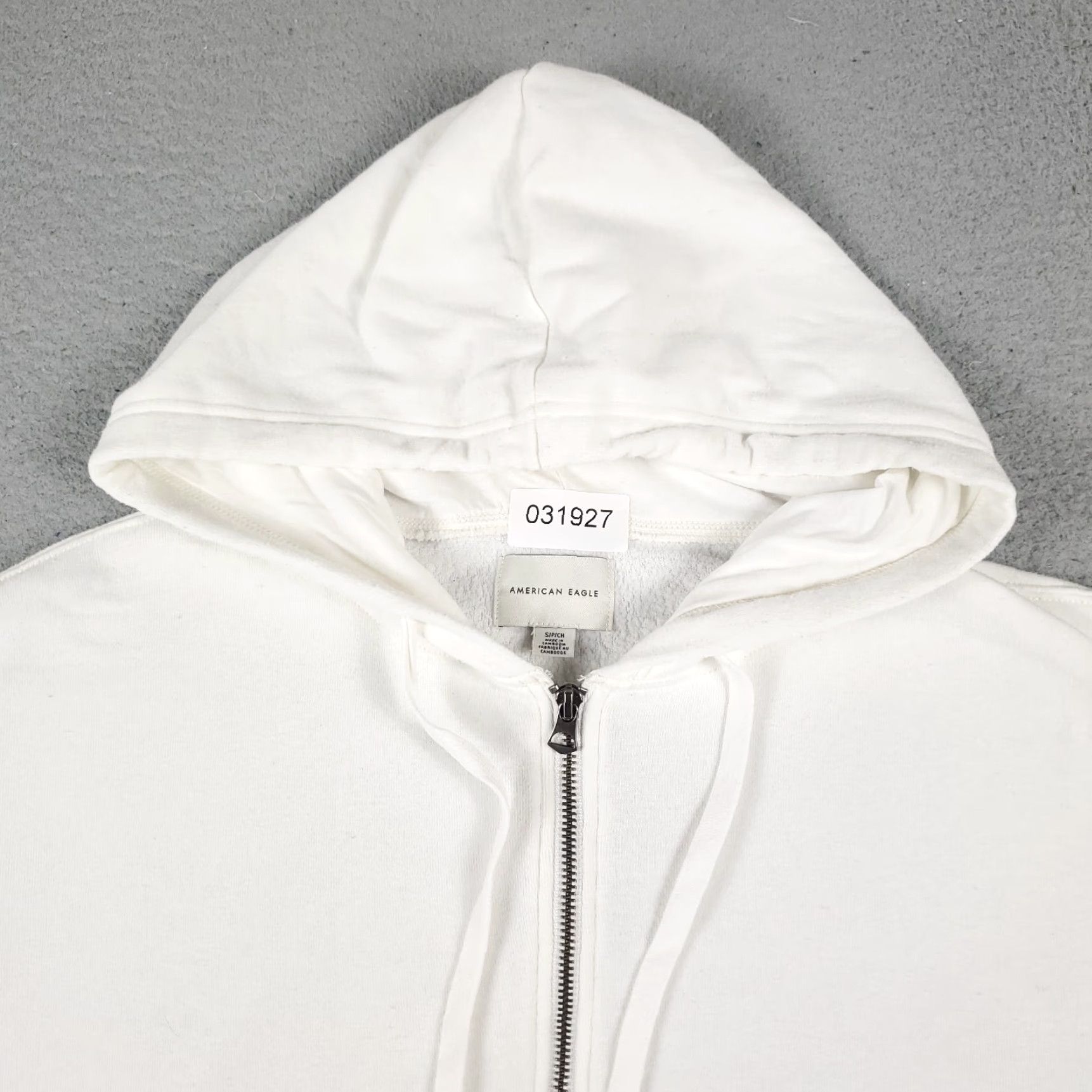 American Eagle Outfitters American Eagle Hoodie Adult Small White Pullover Sweatshirt Long Sleeve Mock Neck Mens Size US S / EU 44-46 / 1 - 2 Thumbnail