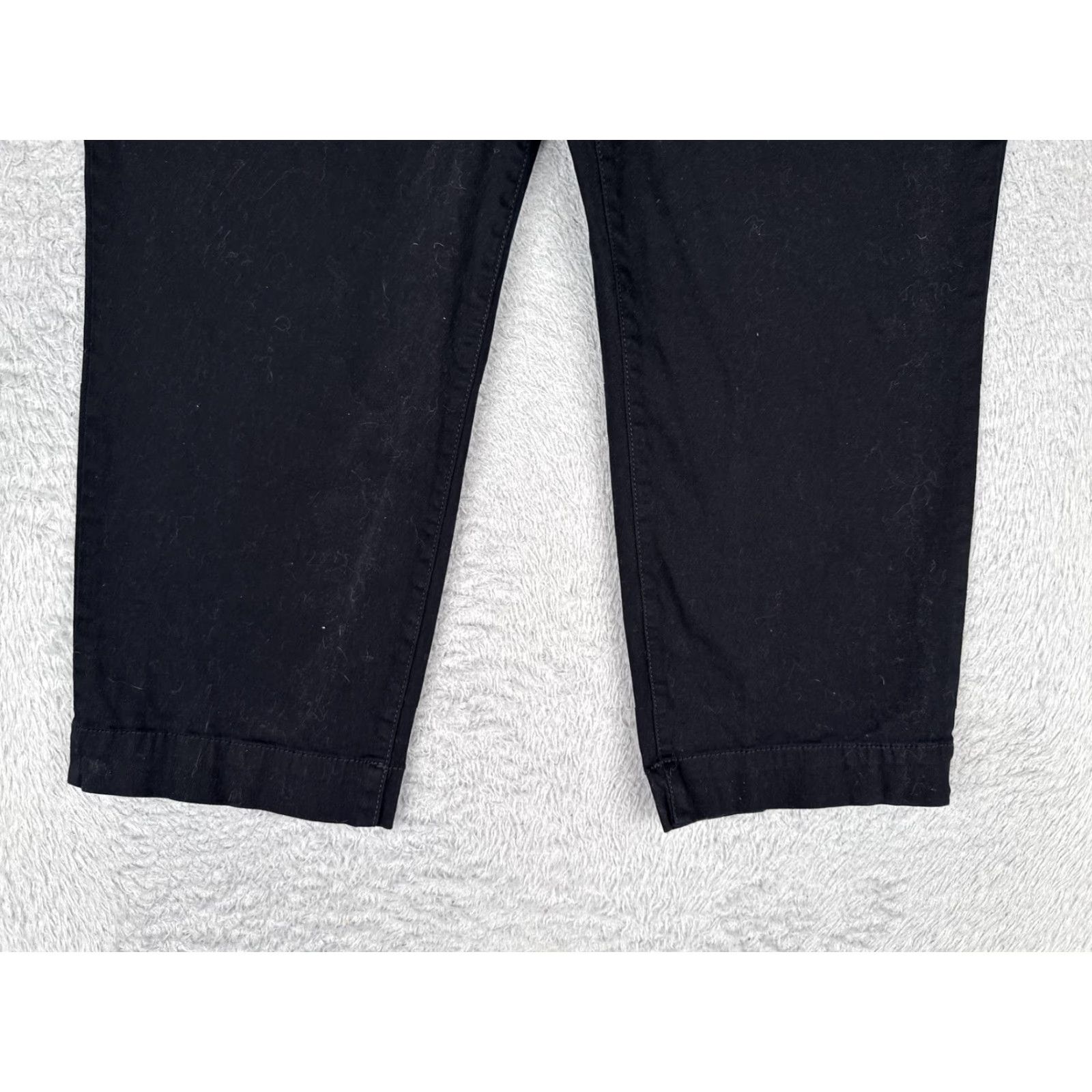 Vintage Style&co Curvy Capri Jeans Womens 12 Black Dark Wash Mid Rise Denim 34x24 Size 34" / US 12 / IT 48 - 2 Thumbnail