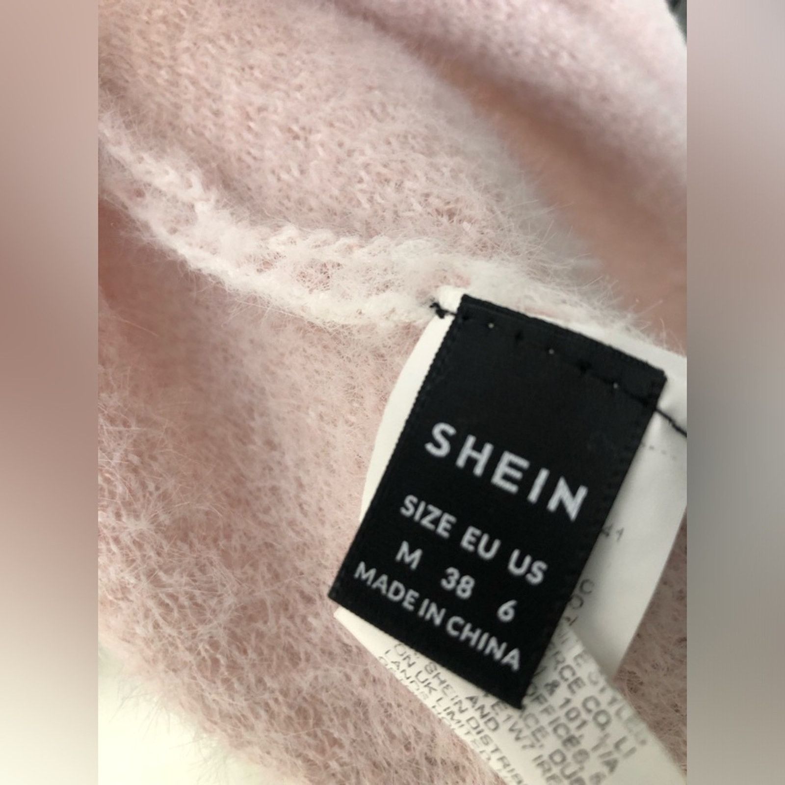 Shein Shein Pink Long Shawl Jacket—fuzzy texture— Medium Size M / US 6-8 / IT 42-44 - 3 Thumbnail