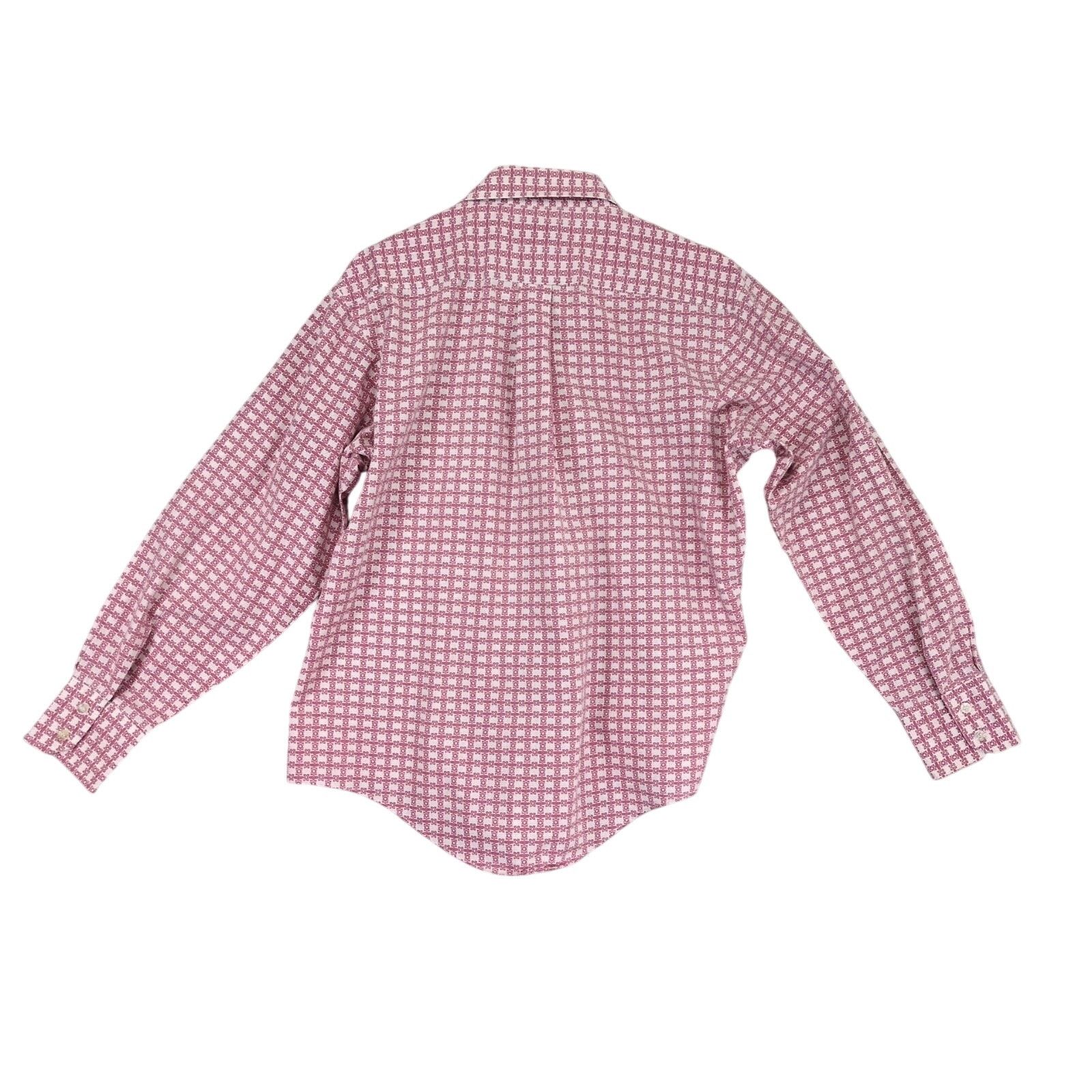Vintage Demos Mens L Button Up Shirt Spread Pointed Collar Geometric Size US L / EU 52-54 / 3 - 2 Thumbnail