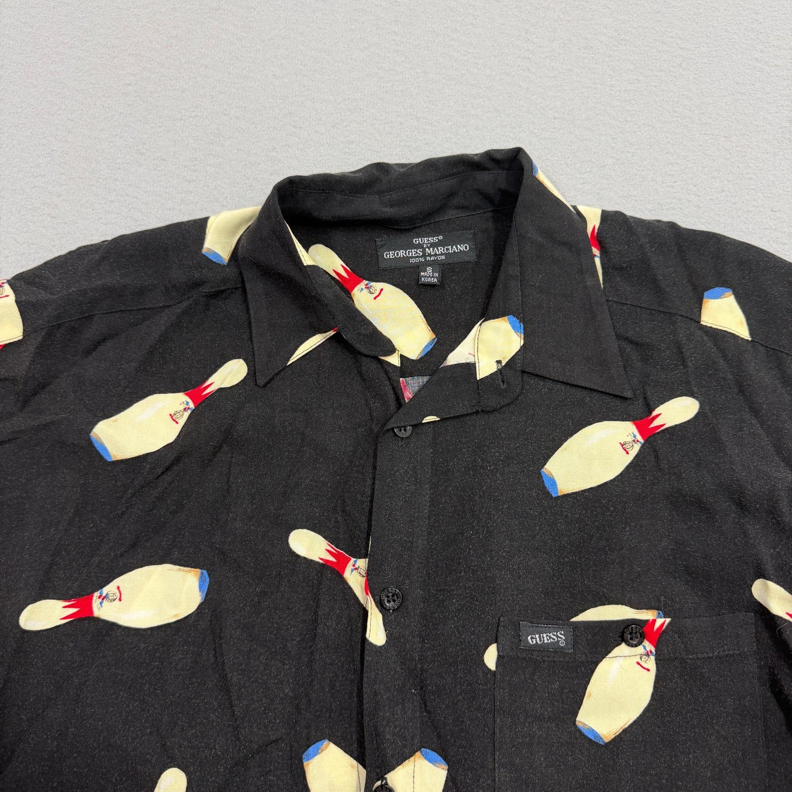 Guess Vintage 90s Guess by Georges Marciano Bowling Button Shirt Size US S / EU 44-46 / 1 - 3 Thumbnail