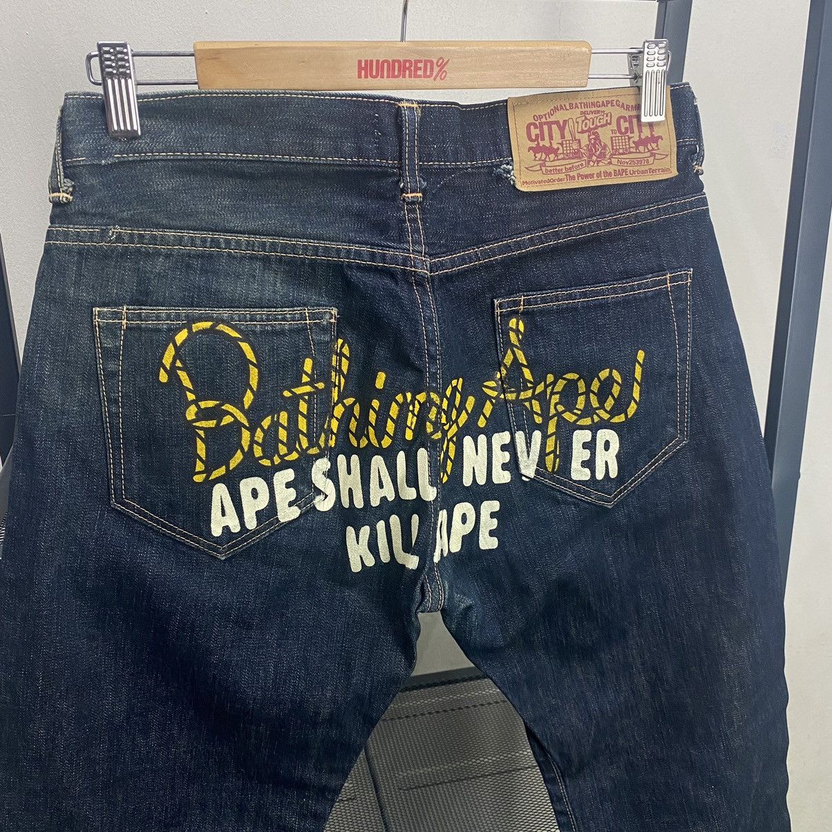 A Bathing Ape shall never kill デニム Bape denim jeans ape shall never kill ape | eBay